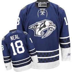 James Neal Nashville Predators Reebok Authentic Third Jersey (Blue)