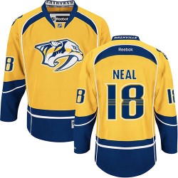 James Neal Nashville Predators Reebok Premier Home Jersey (Gold)