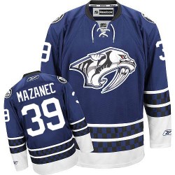 Marek Mazanec Nashville Predators Reebok Authentic Third Jersey (Blue)