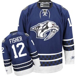 Mike Fisher Nashville Predators Reebok Premier Third Jersey (Blue)