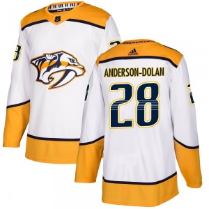 Jaret Anderson-Dolan Nashville Predators Adidas Authentic Away Jersey (White)