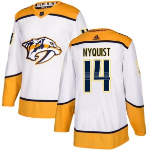 Gustav Nyquist Nashville Predators Adidas Authentic Away Jersey (White)