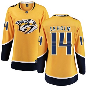 Mattias Ekholm Nashville Predators Fanatics Branded Women's Breakaway Home Jersey (Yellow)