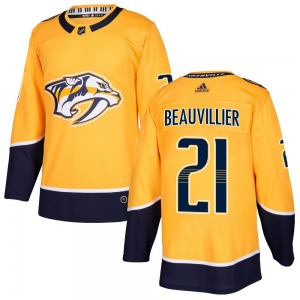 Anthony Beauvillier Nashville Predators Adidas Youth Authentic Home Jersey (Gold)