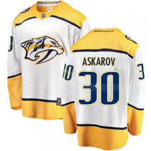 Yaroslav Askarov Nashville Predators Fanatics Branded Breakaway Away Jersey (White)