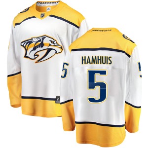 Dan Hamhuis Nashville Predators Fanatics Branded Breakaway Away Jersey (White)