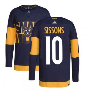 Colton Sissons Nashville Predators Adidas Youth Authentic 2022 Stadium Series Primegreen Jersey (Navy)