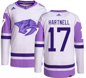 Scott Hartnell Nashville Predators Adidas Authentic Hockey Fights Cancer Jersey
