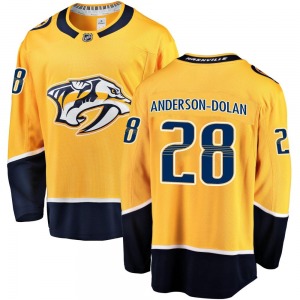 Jaret Anderson-Dolan Nashville Predators Fanatics Branded Breakaway Home Jersey (Gold)