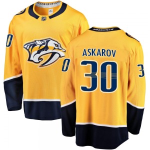 Yaroslav Askarov Nashville Predators Fanatics Branded Breakaway Home Jersey (Gold)