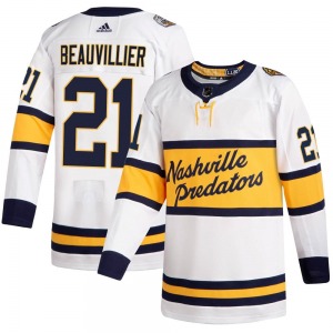 Anthony Beauvillier Nashville Predators Adidas Youth Authentic 2020 Winter Classic Player Jersey (White)