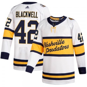 Colin Blackwell Nashville Predators Adidas Youth Authentic 2020 Winter Classic Jersey (White)