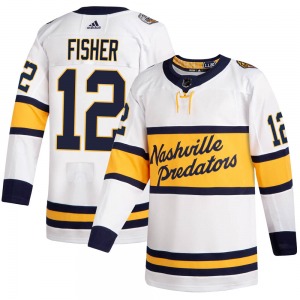 Mike Fisher Nashville Predators Adidas Youth Authentic 2020 Winter Classic Jersey (White)
