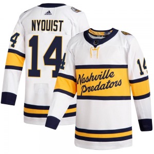 Gustav Nyquist Nashville Predators Adidas Youth Authentic 2020 Winter Classic Player Jersey (White)