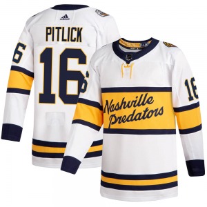 Rem Pitlick Nashville Predators Adidas Youth Authentic 2020 Winter Classic Player Jersey (White)