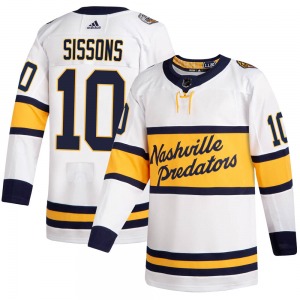 Colton Sissons Nashville Predators Adidas Youth Authentic 2020 Winter Classic Jersey (White)