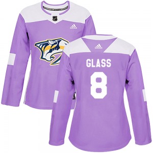 Cody Glass Nashville Predators Adidas Women's Authentic Fights Cancer Practice Jersey (Purple)