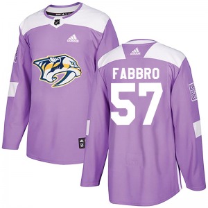 Dante Fabbro Nashville Predators Adidas Authentic Fights Cancer Practice Jersey (Purple)
