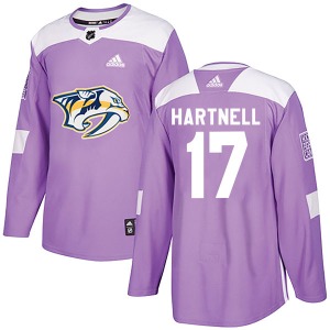 Scott Hartnell Nashville Predators Adidas Authentic Fights Cancer Practice Jersey (Purple)