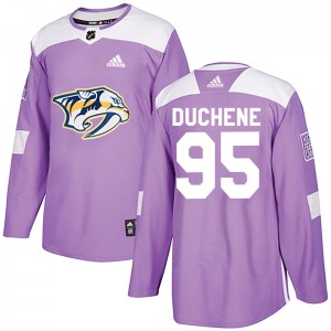 Matt Duchene Nashville Predators Adidas Youth Authentic Fights Cancer Practice Jersey (Purple)