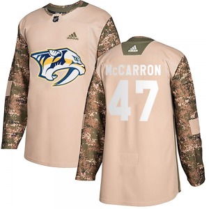 Michael McCarron Nashville Predators Adidas Authentic Veterans Day Practice Jersey (Camo)