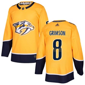 Stu Grimson Nashville Predators Adidas Authentic Home Jersey (Gold)