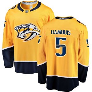 Dan Hamhuis Nashville Predators Fanatics Branded Youth Breakaway Home Jersey (Gold)