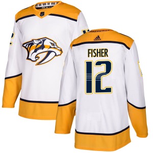 Mike Fisher Nashville Predators Adidas Youth Authentic Away Jersey (White)