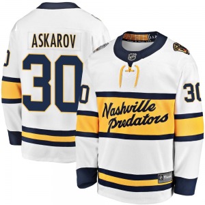 Yaroslav Askarov Nashville Predators Fanatics Branded Youth Breakaway 2020 Winter Classic Player Jersey (White)