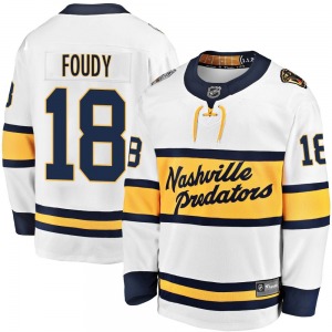 Liam Foudy Nashville Predators Fanatics Branded Youth Breakaway 2020 Winter Classic Player Jersey (White)